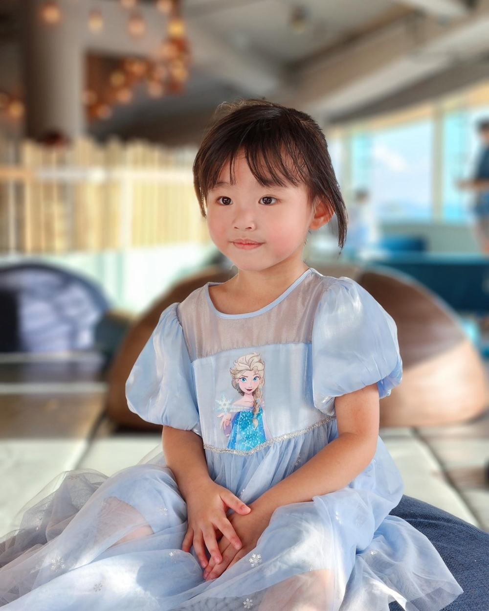 Harper成功在第三週主動個媽媽say bye bye！