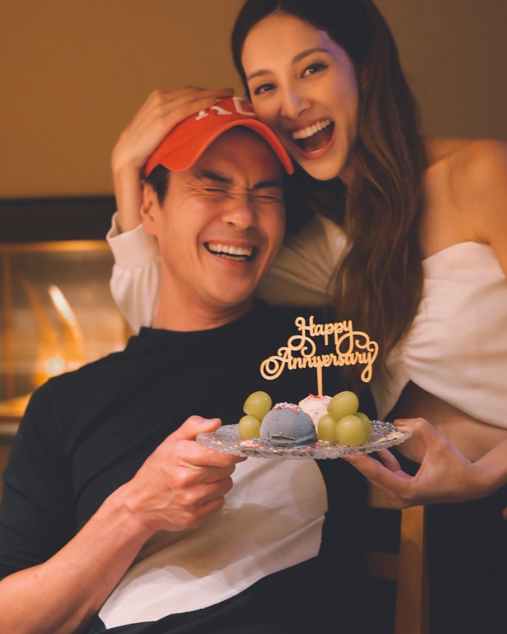 兩人日前慶祝結婚五週年紀念日。