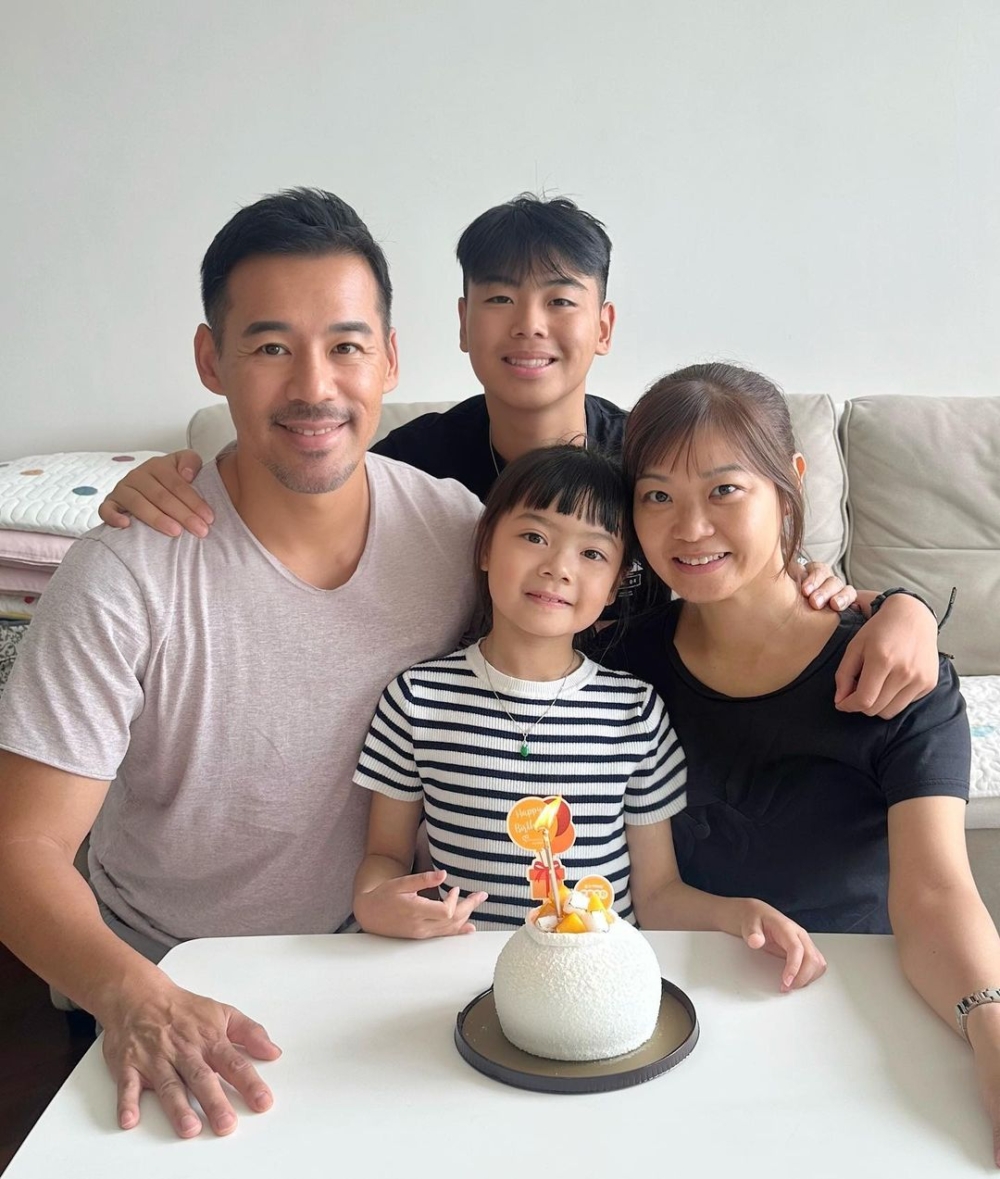 演員徐榮和太太Kathy育有一子一女。