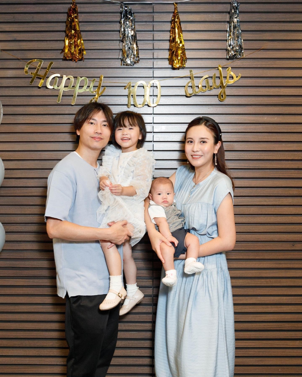 羅力威及雨僑三年抱倆，家庭美滿。