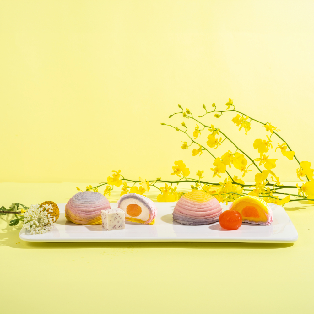 Pâtisserie Jane「彩虹酥皮月餅」禮盒有兩款口味。