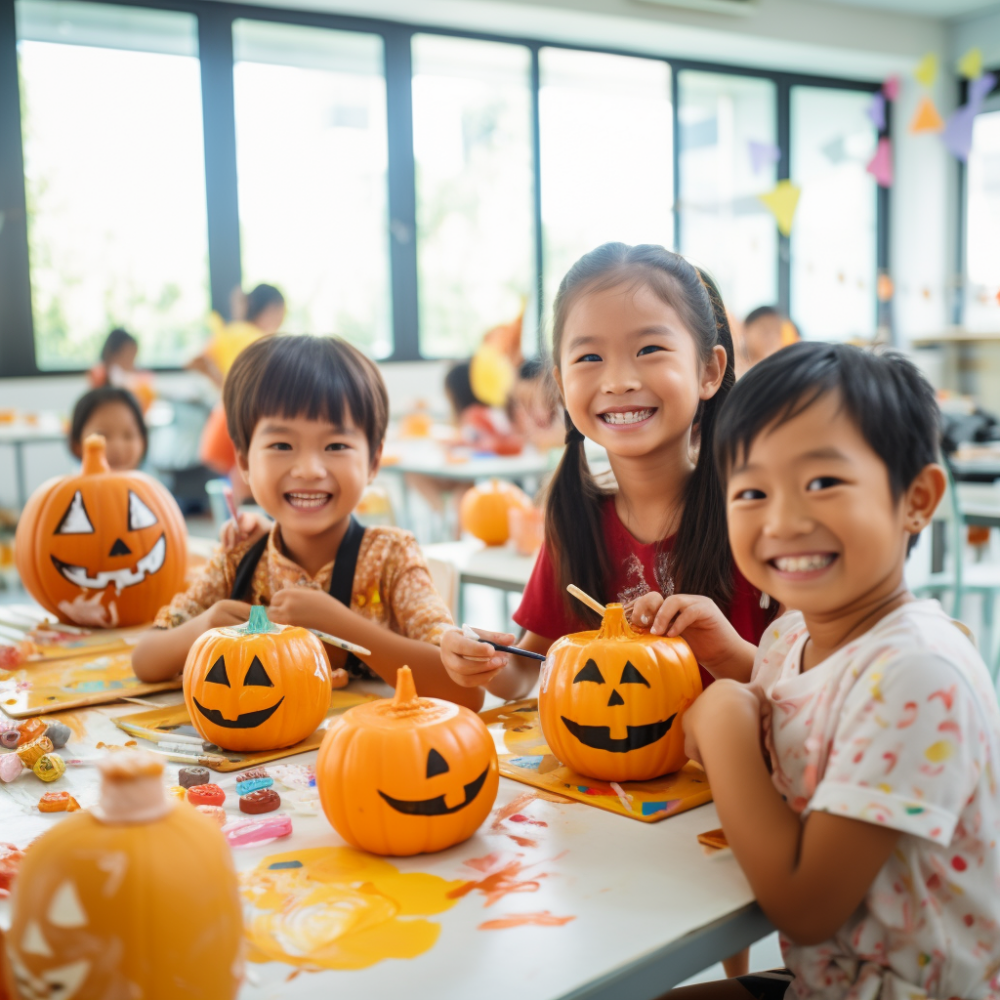 喜歡手工活動的小朋友可以參加「小惡魔工作坊」、「卡通藝術面具工作坊」。