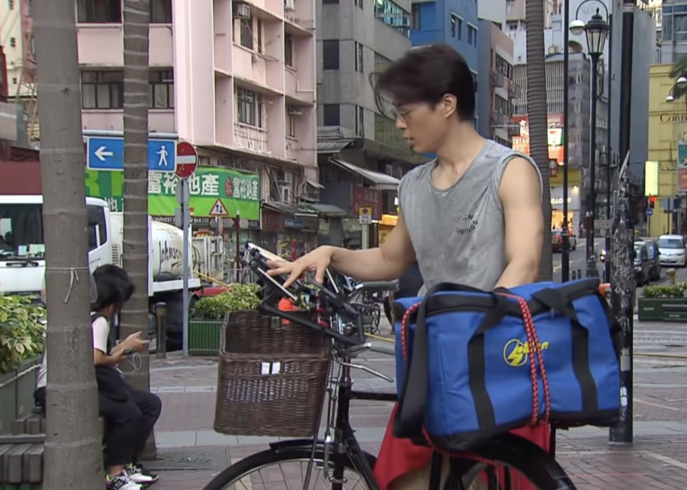 人夫全職當外賣員，惹妻子不滿。