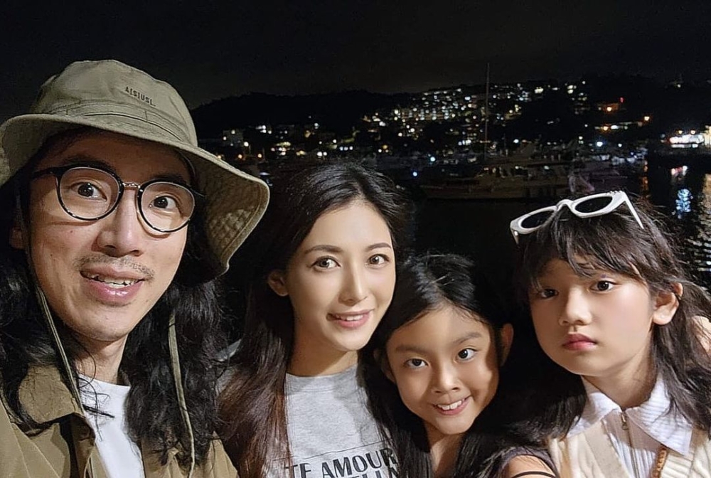 陸永和老婆Reina育有兩名女兒。