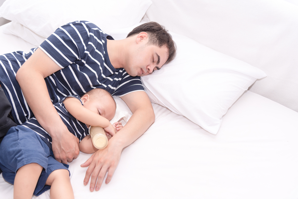 媽媽嫌棄老公照顧孩子不細心