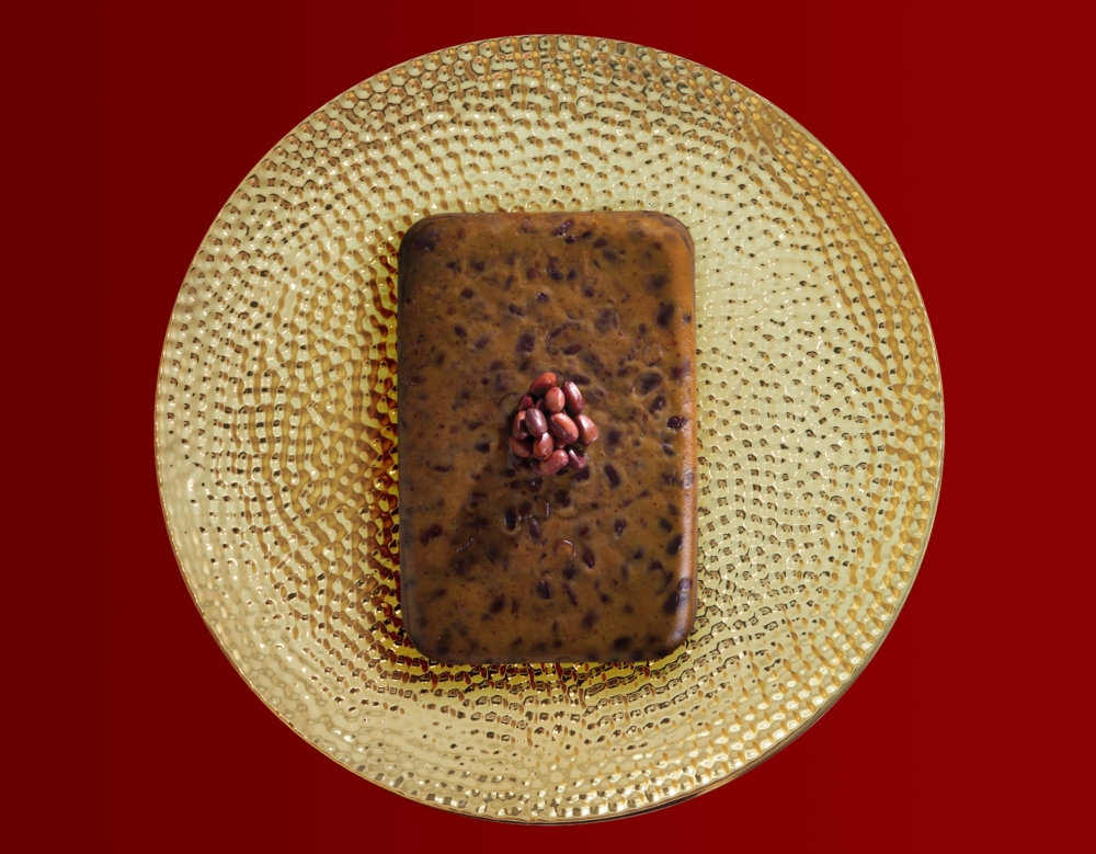 紫粵軒沖繩黑糖紅豆椰汁年糕。