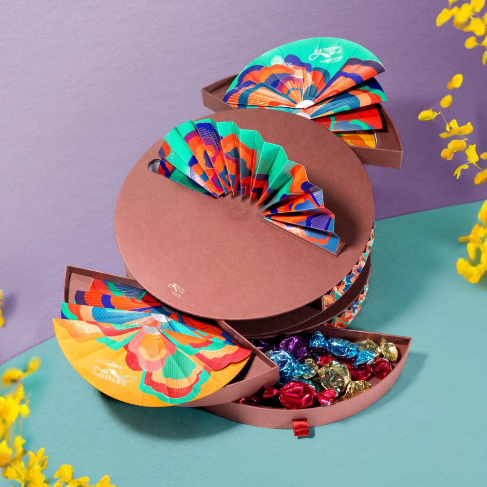 又一城新春繁花盛放利是封禮盒套裝。