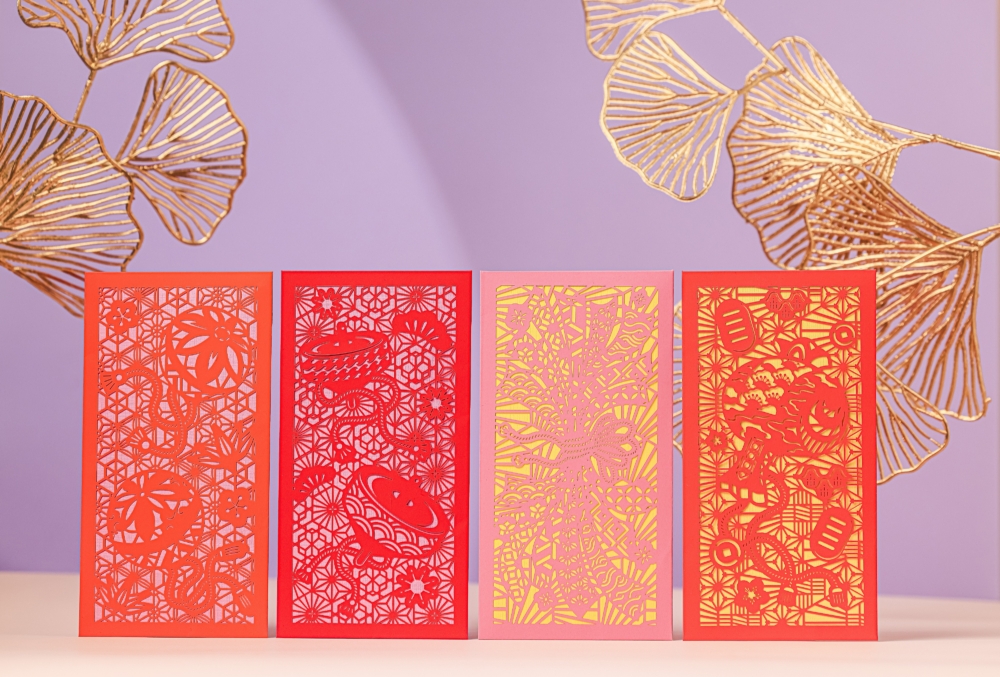 新都會廣場推出「幸▪紙美藝」利是封套裝。