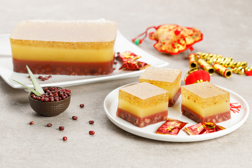 城景國際樂雅軒金箔桂花金菠蘿十勝紅豆糕。