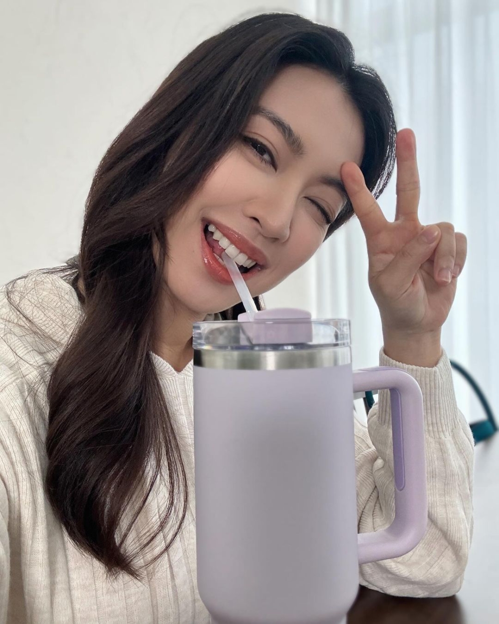 朱千雪會自製水果smoothies。