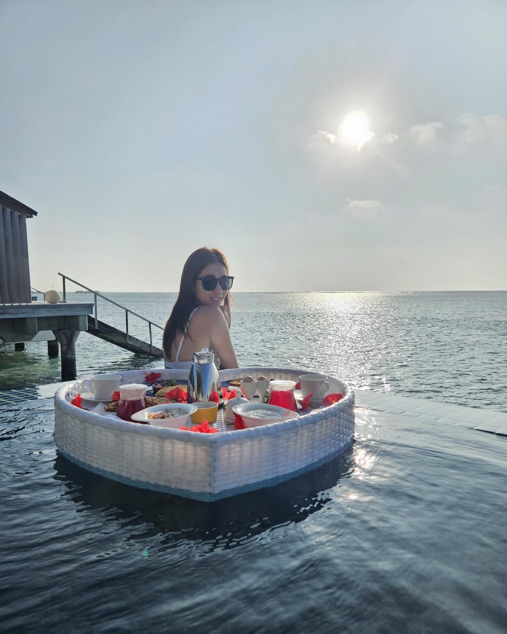 海上度假屋有一望無際的海景。