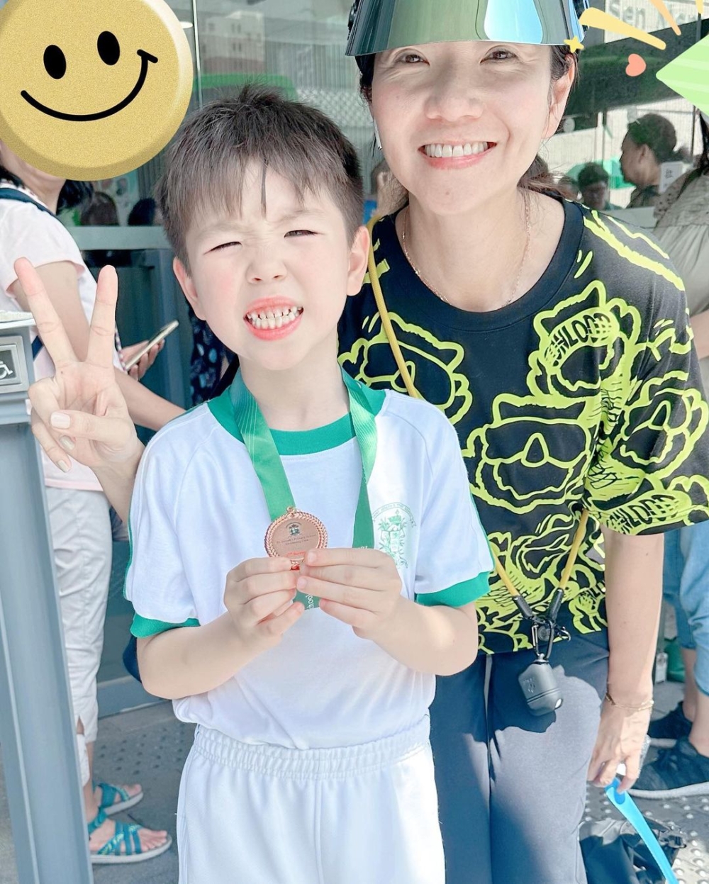 面對兒子成長、升學,車婉婉都盡心盡力協助。