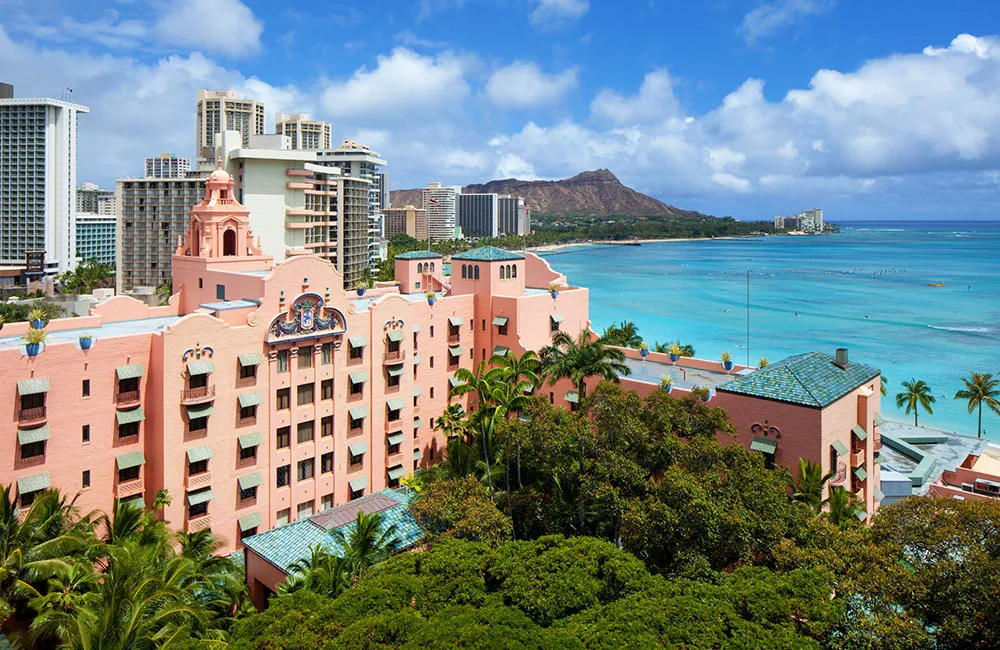 Royal Hawaiian Hotel是夏威夷著名的婚禮場地。