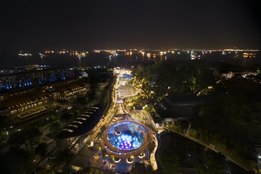 聖淘沙心之音(Sentosa Sensoryscape)佔地約 3 萬平方公尺。