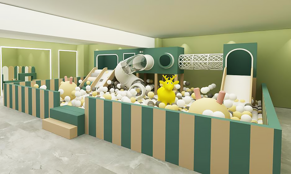 全面翻新的波波池。