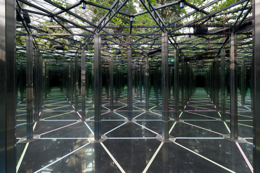 星耀樟宜星空花園Jewel Changi Canopy Park鏡子迷宮。