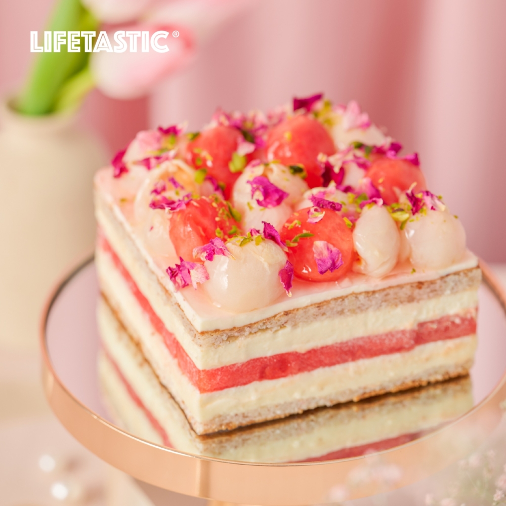 母親節蛋糕2024｜LIFETASTIC推出「荔枝西瓜蛋糕」。