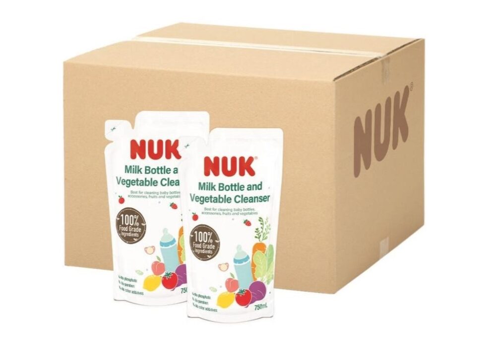 NUK 奶瓶蔬果清潔液 750ml (原箱10包) 特價$348( 原價$850)