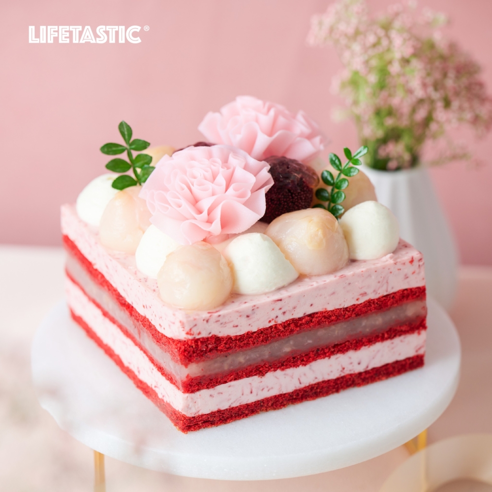 母親節蛋糕2024｜LIFETASTIC推出「楊梅荔枝蛋糕」。
