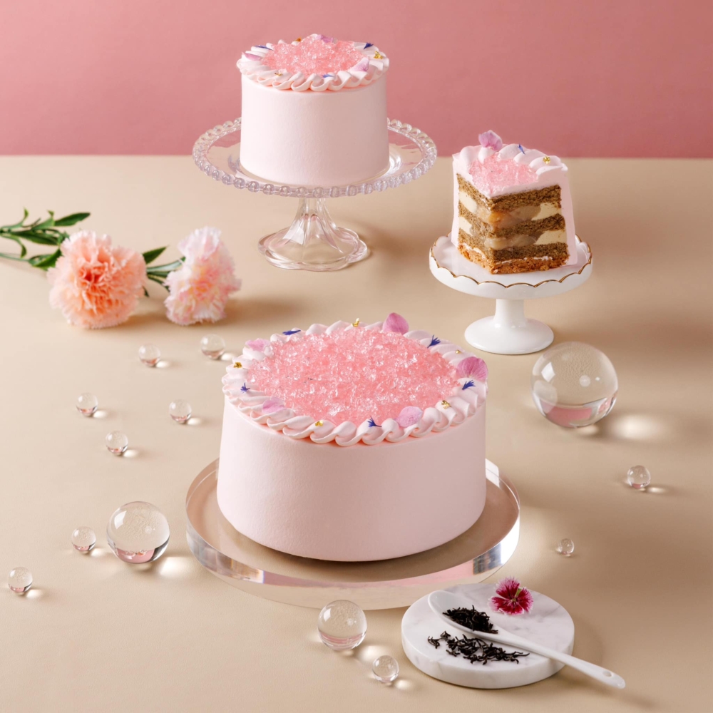 母親節蛋糕2024｜LUCULLUS「閃爍綻放 - 白桃伯爵茶忌廉蛋糕」