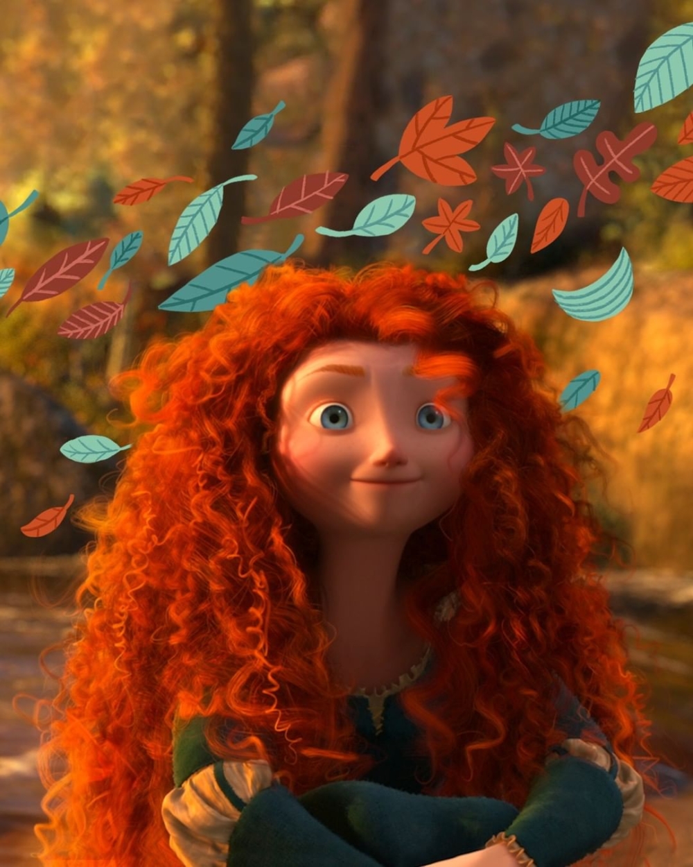 Merida公主個性急躁,卻會勇敢面對過錯。