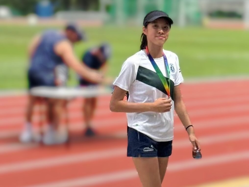 譚耀文女兒Tamia在運動會勇奪4金。