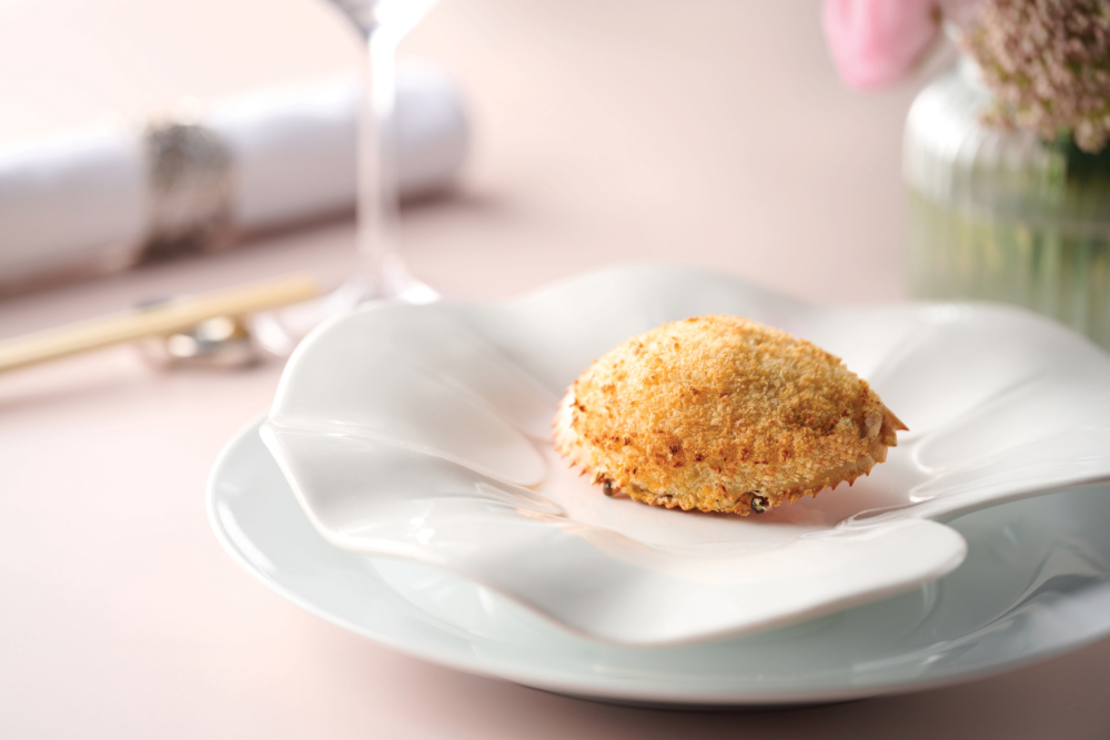 龍蝦粒蟹肉焗釀蟹蓋