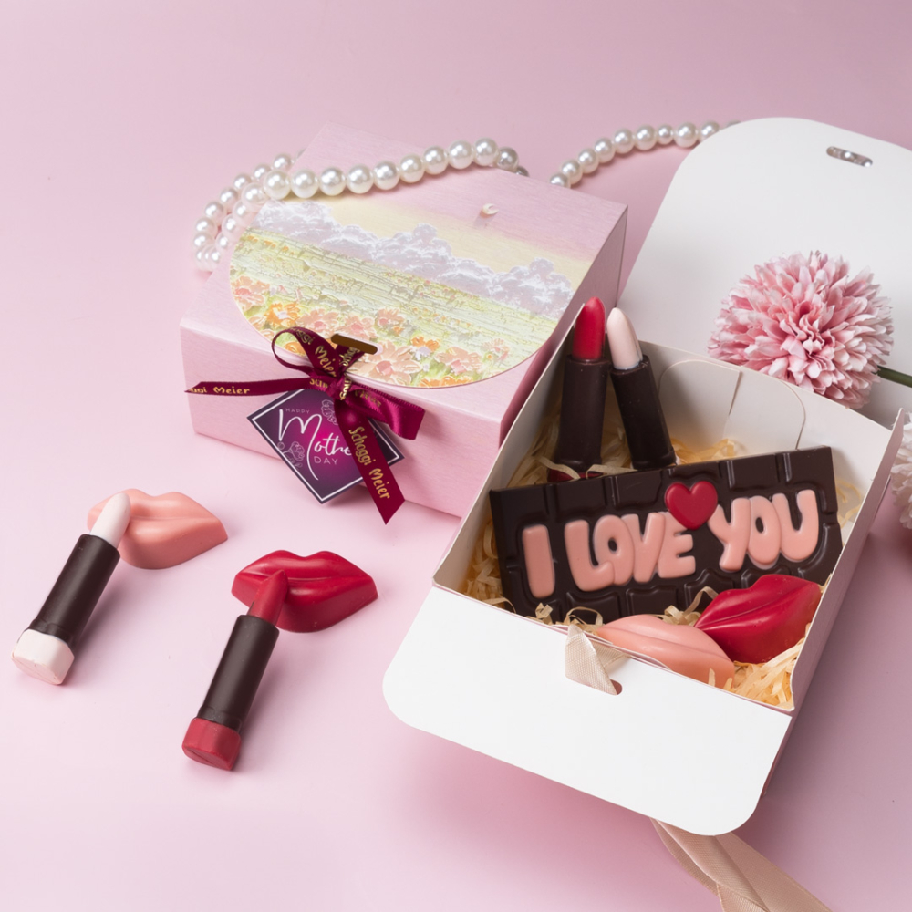 母親節禮物2024｜Schoggi Meier「典雅口紅朱古力禮盒」。