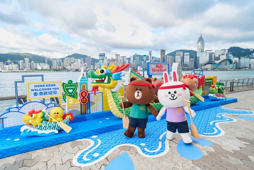 維多利亞港設置「LINE FRIENDS Hong Kong Summer Chill打卡點」!
