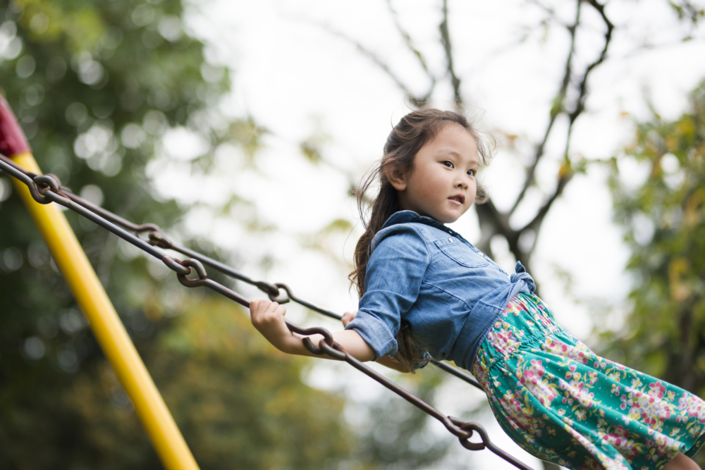 內地9歲女童因玩鞦韆不當而跌爆頭慘死(示意圖，非當事人)