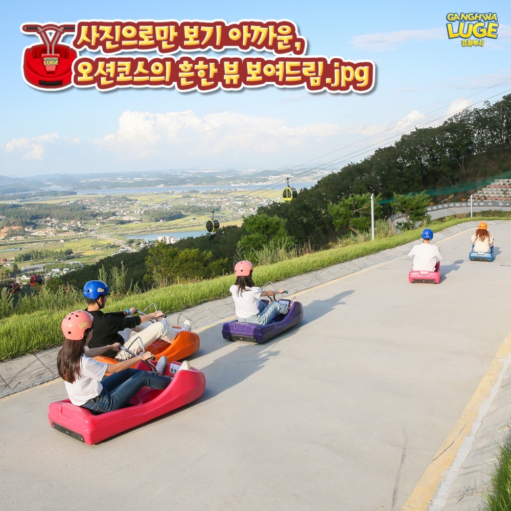 Mega Luge車道長1.8km，小朋友都可以挑戰。