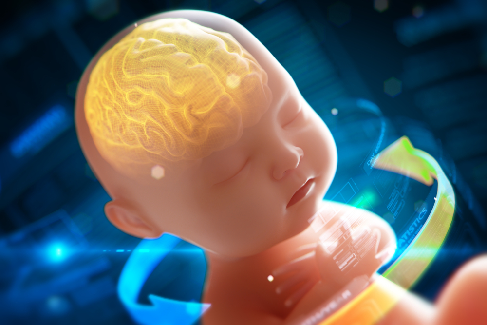 前囟門合口位於頭頂位置，大多數嬰兒在十二至十八個月左右閉合。