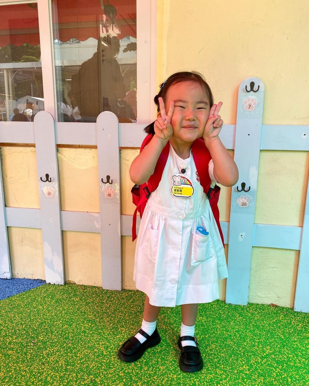 湯怡跟麥秋成的女兒「麥QQ」已經讀K1了