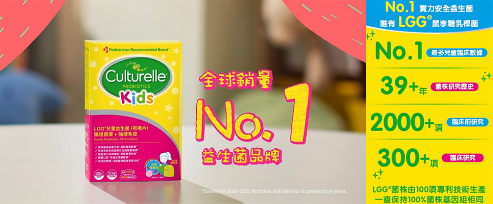 鼠李糖乳桿菌LGG® 擁有多項研究記錄支持。