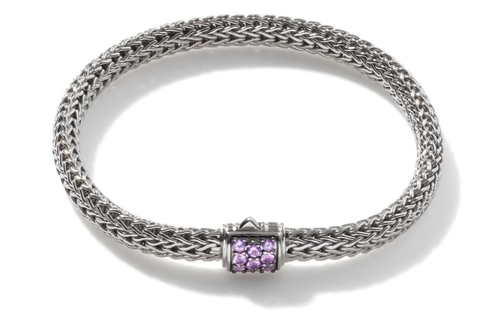 John Hardy Icon 純銀紫水晶手鏈