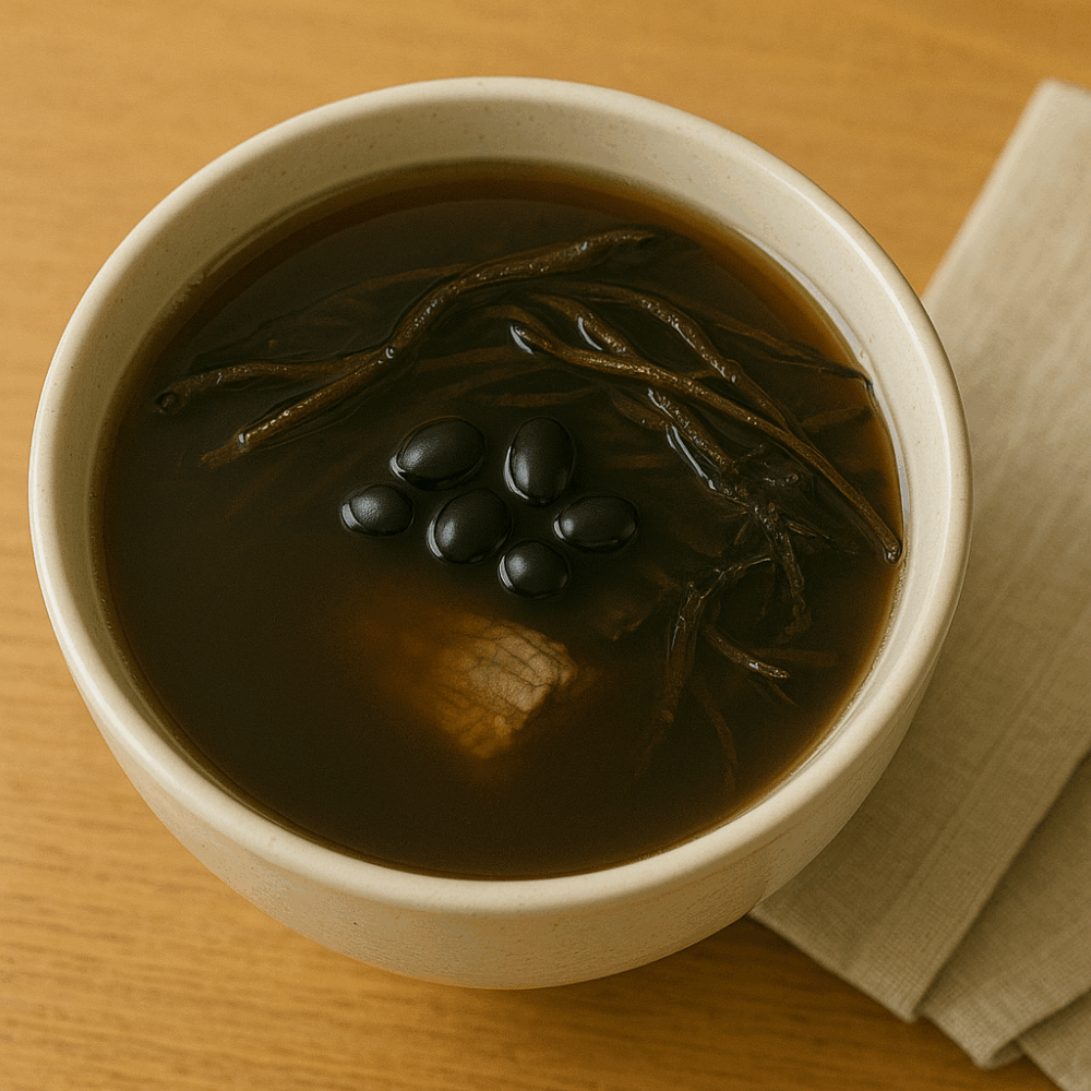 桑寄生杜仲黑豆茶有助補血養顏