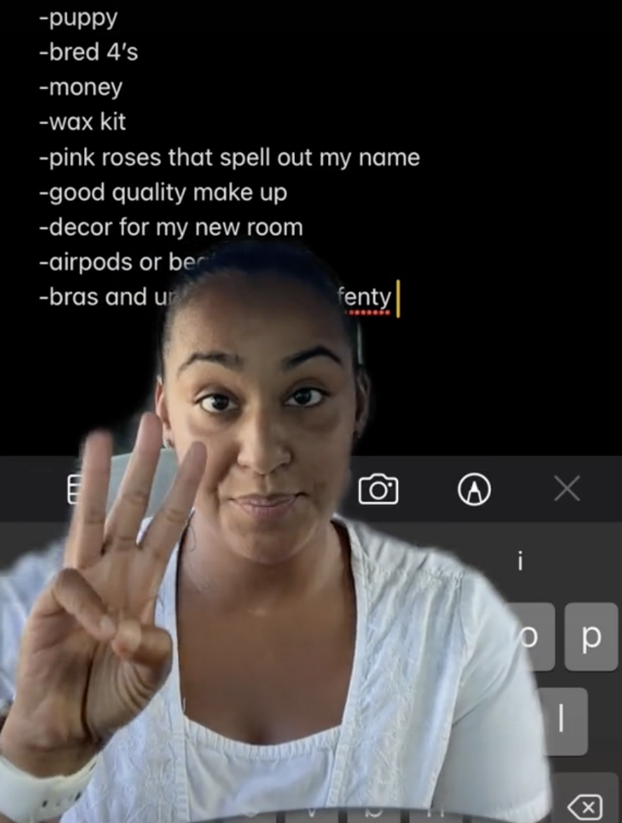 美國這名媽媽收到了女兒開出的生日禮物清單。