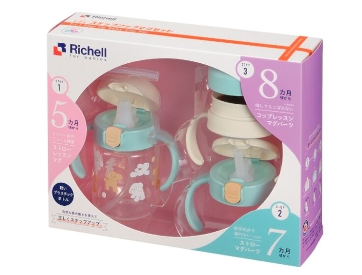 Richell T.L.I. 吸管杯套裝 SD