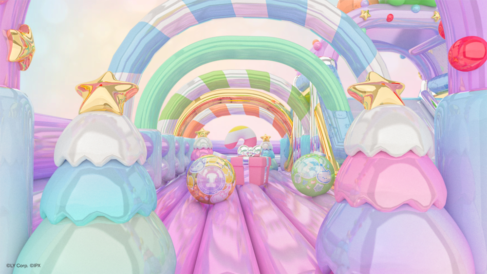 LINE FRIENDS minini 7米高炫彩充氣滑梯