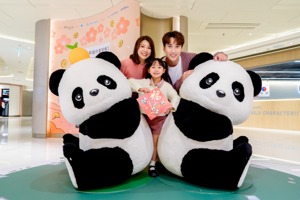 各個樓層的熊貓打卡區