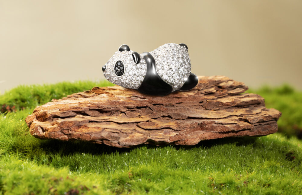 Puffy Panda胸針 $1,200