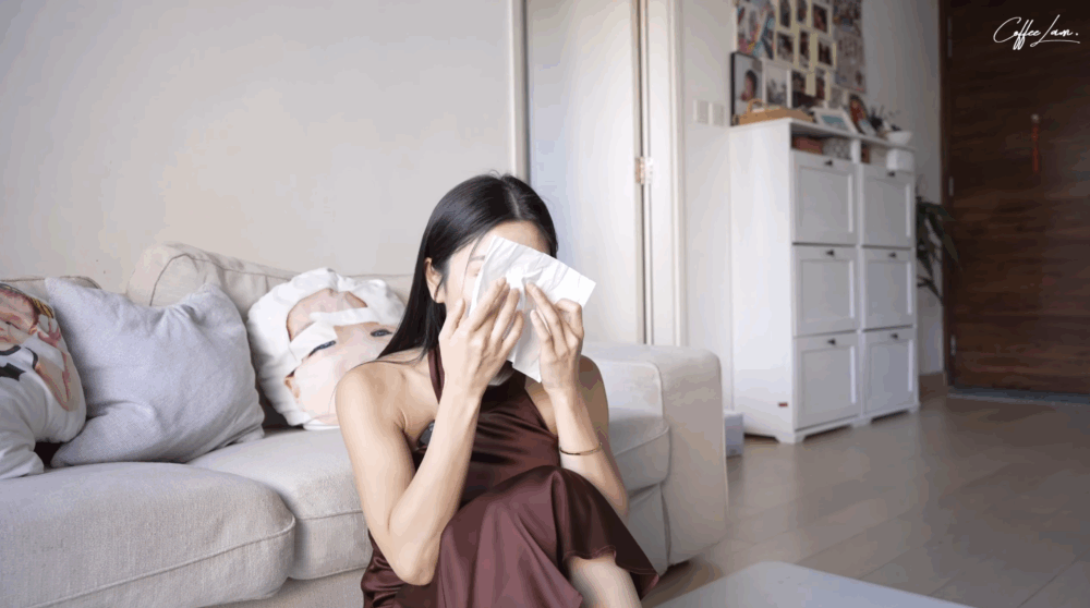 堅強的Coffee忍不住數度拭淚