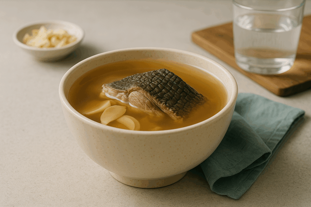 鱷魚肉百合燉湯清熱潤肺、解毒安神