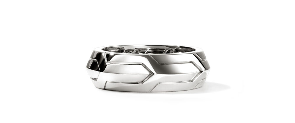 Icon 50 Silver 7mm Band Ring $3,870