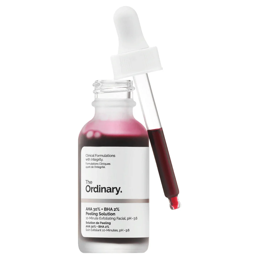 The Ordinary 30%果酸2%水楊酸去角質面膜精華液。