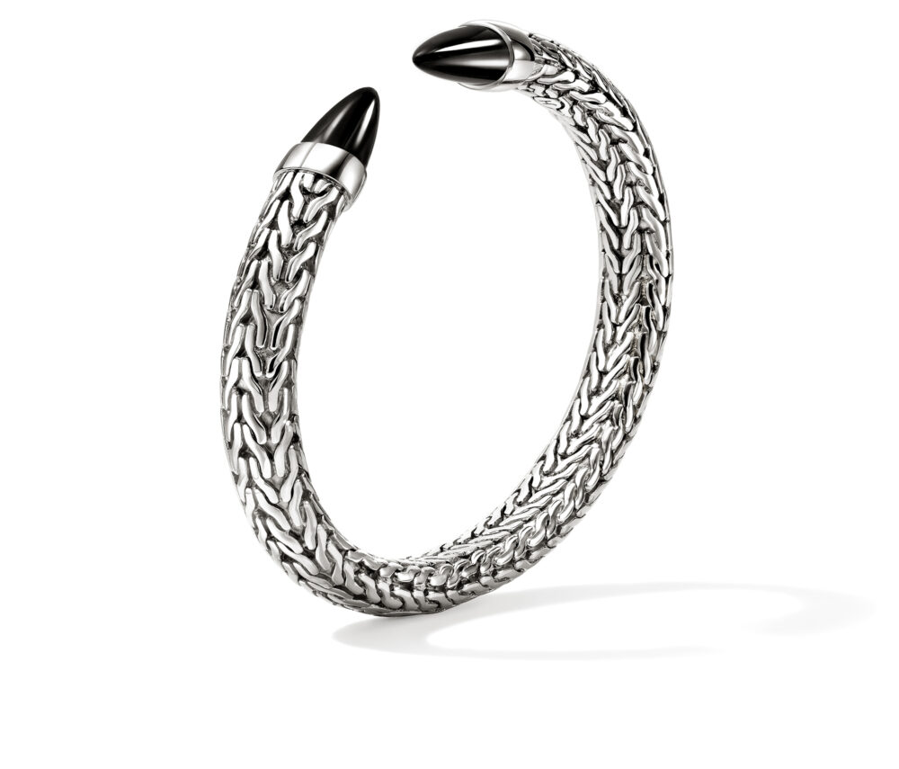 Spear 50 Silver Flex Cuff, Black Onyx $11,970