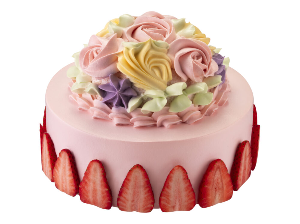 減糖繡球花士多啤梨蛋糕