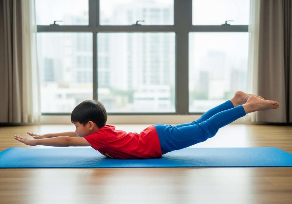 瑜伽動作護脊3:超人式