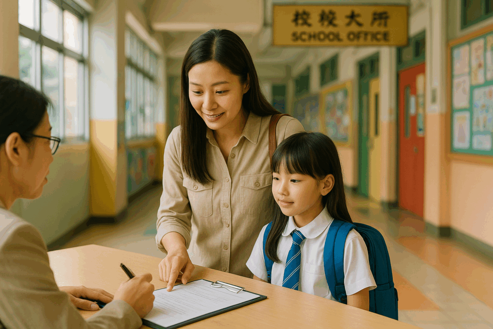 小一統一派位放榜後，家長要做的是帶小朋友去取錄學校註冊