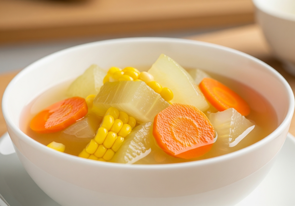 冬瓜粟米紅蘿蔔素湯全家啱飲